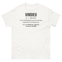 Thumbnail for T-shirt Bourguignon blanc - Vindieu n'vin d'Dieu
