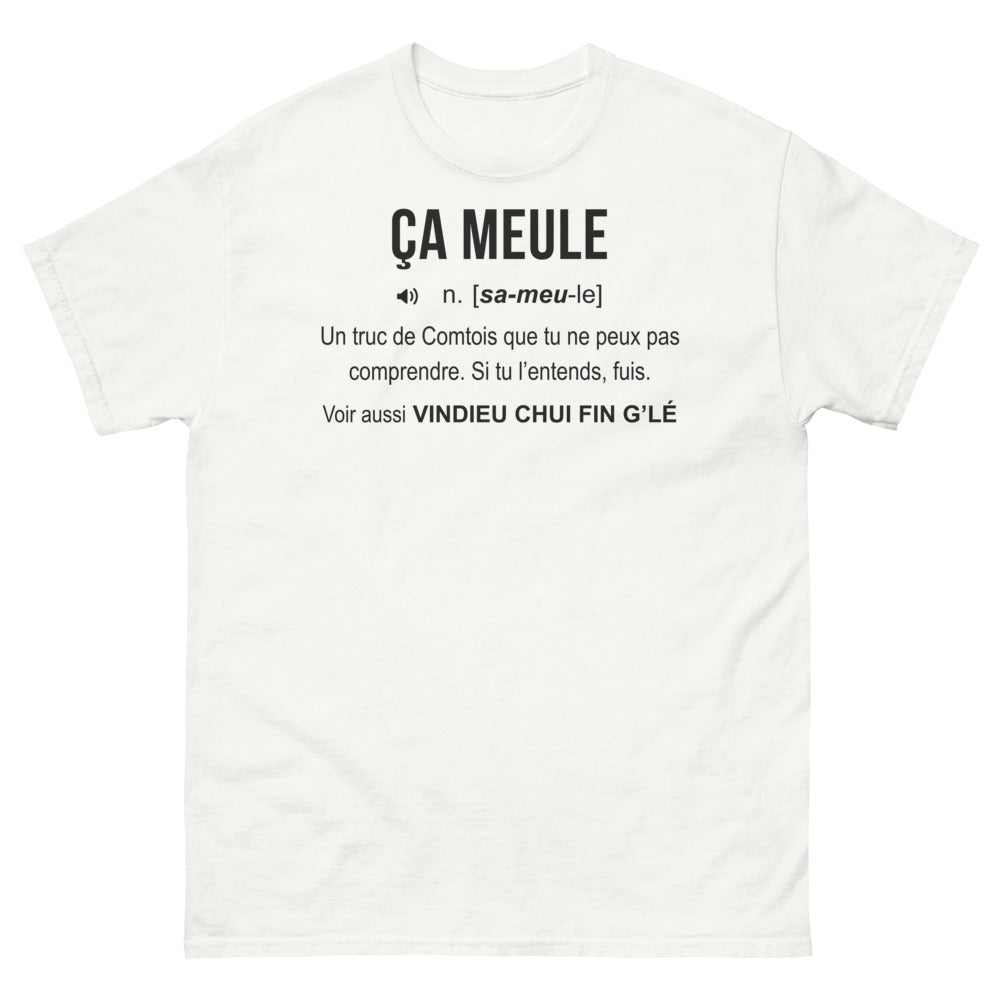 T-shirt Franche-Comté blanc - ça meule un truc de Comtois