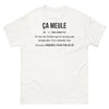 T-shirt Franche-Comté blanc - ça meule un truc de Comtois