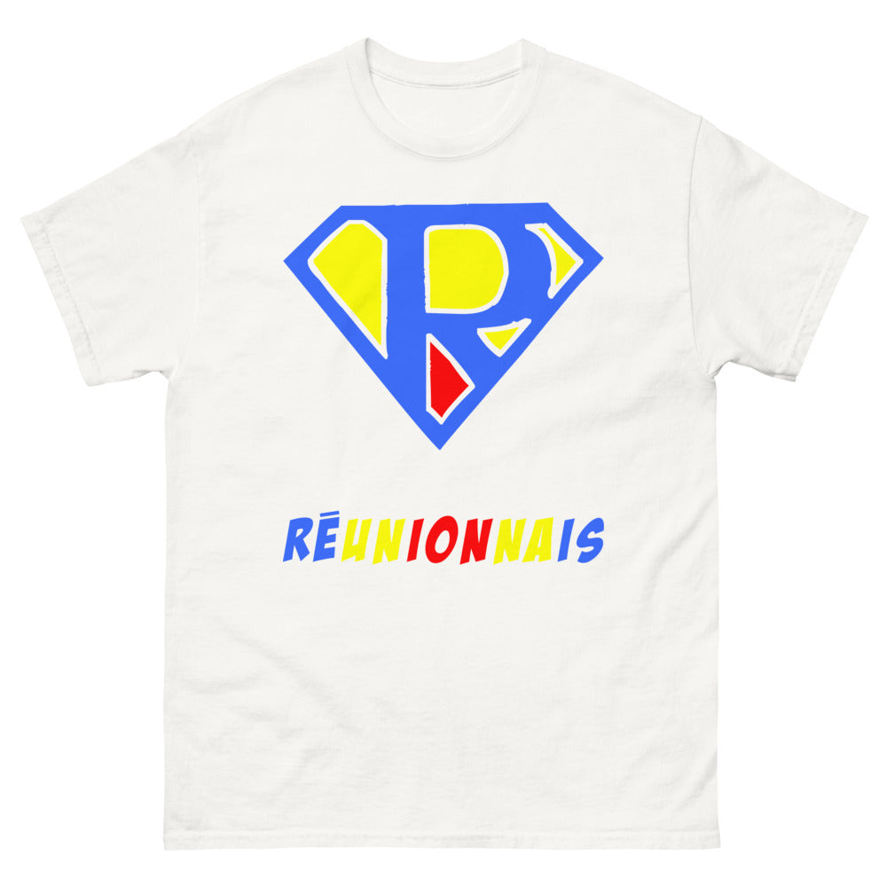 T-shirt Réunion blanc - esprit réunionnais authentique