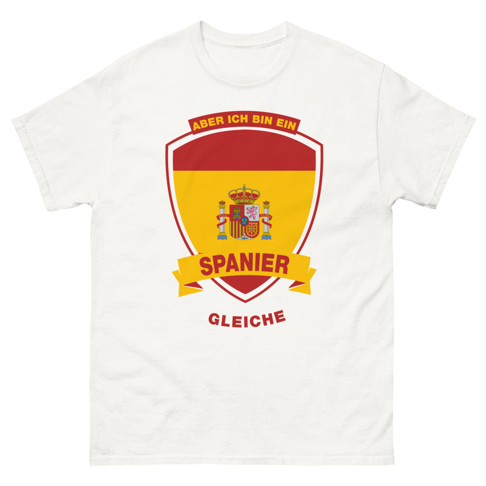 T-shirt Espagne blanc - Ich bin nicht perfekt, aber ich bin ein Spanier