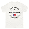 T-shirt Portoricain blanc face - râleur et fier de ses origines