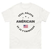 T-shirt Américain râleur blanc - humour franc-parler