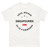T-shirt Singapourien blanc - Têtu râleur