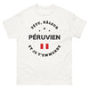 T-shirt péruvien râleur blanc - têtu et fier