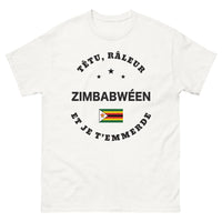 Thumbnail for T-shirt zimbabwéen blanc - Râleur Zimbabwéen et je t'emmerde