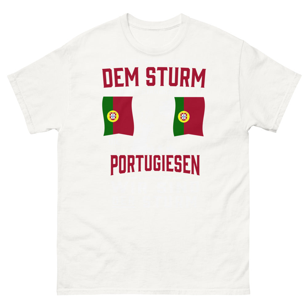T-shirt héritage portugais blanc - Wir sind der Sturm
