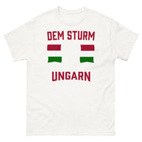 Thumbnail for T-shirt Hongrie blanc - Die Ungarn Antworteten Wir Sind Der Sturm
