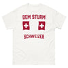 T-shirt Suisse blanc - tempête helvétique
