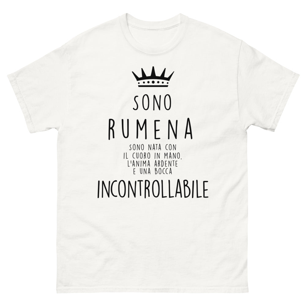 T-Shirt Rumeno bianco - cuore in mano