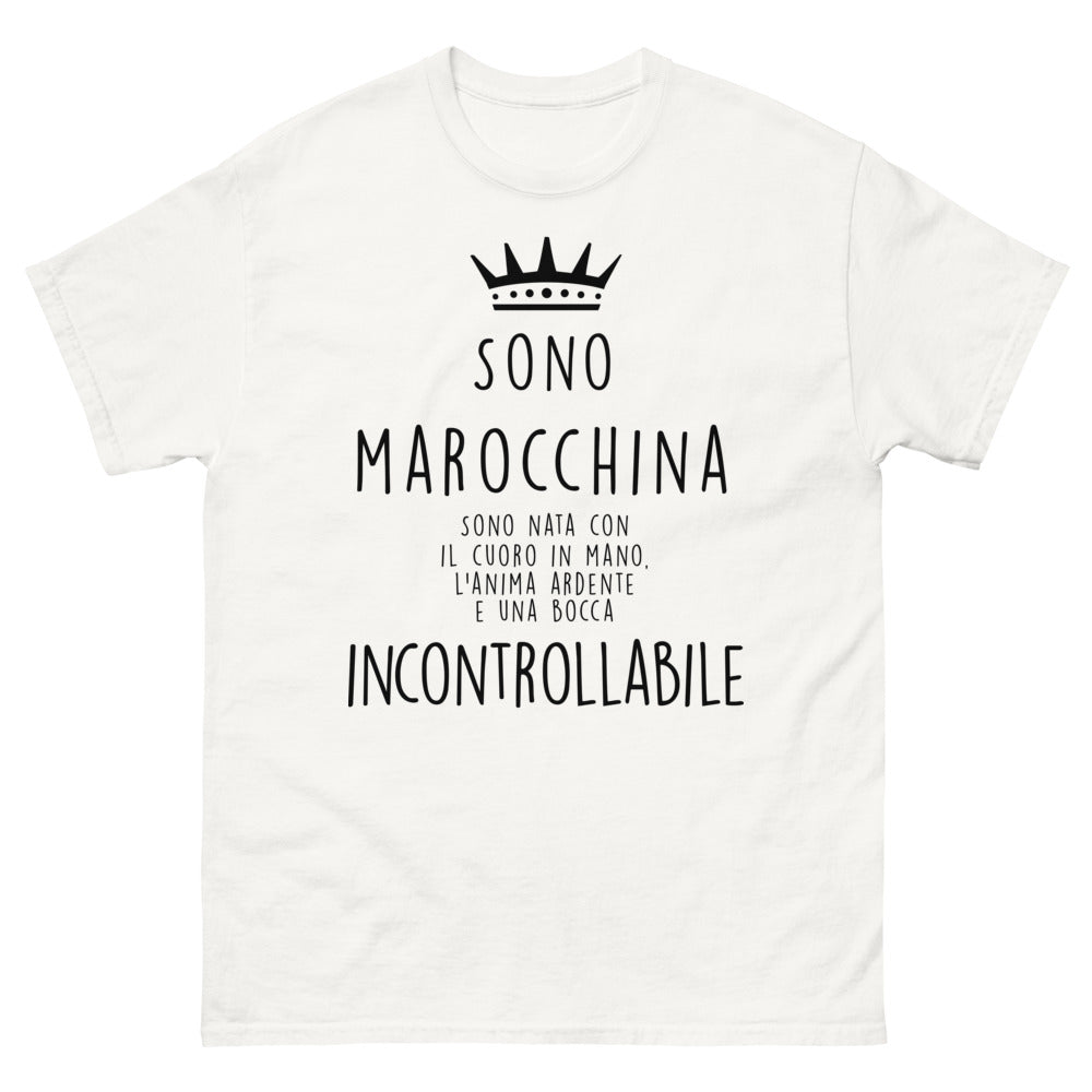 T-shirt Marocchina blanc - coeur ardent et âme libre