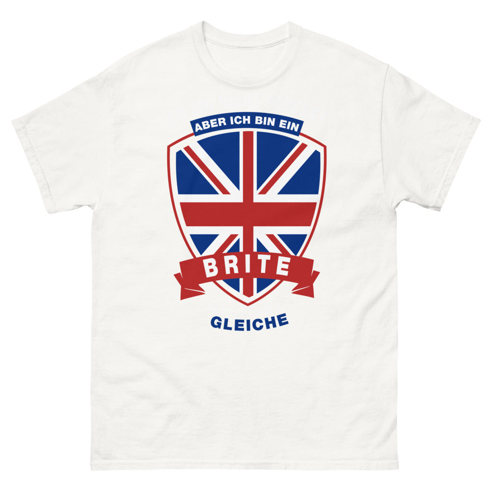 T-shirt Royaume-Uni blanc - Ich bin nicht perfekt, aber ein Brite