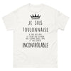 T-shirt Toulonnaise blanc - cœur sur la main, flamme dans l'âme