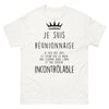 T-shirt Réunionnaise blanc - cœur sur la main et flamme dans l'âme