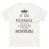 T-shirt Pologne blanc - cœur sur la main