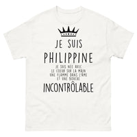 Thumbnail for T-shirt Philippines blanc - passion et flamme incontrôlable