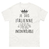 T-shirt Italie blanc - cœur sur la main