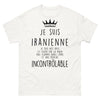 T-shirt Iranienne blanc - cœur sur la main et flamme dans l'âme