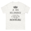 T-shirt Hollandaise blanc - Je suis Hollandaise, cœur sur la main