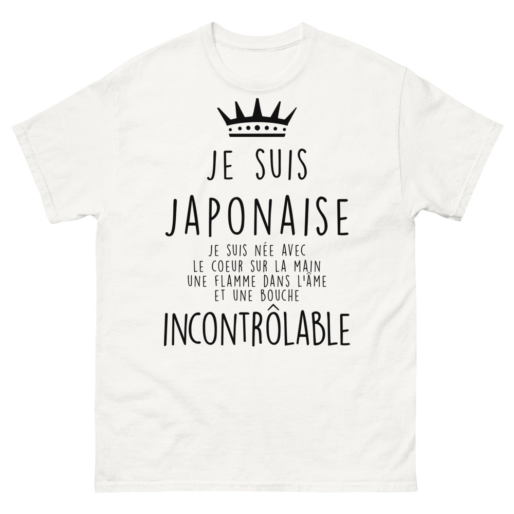 T-shirt Japonaise blanc - flamme dans l'âme