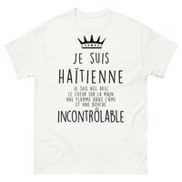 Thumbnail for T-shirt Haïtienne blanc - cœur sur la main