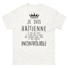 T-shirt Haïtienne blanc - cœur sur la main