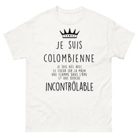 Thumbnail for T-shirt Colombienne blanc - cœur sur la main