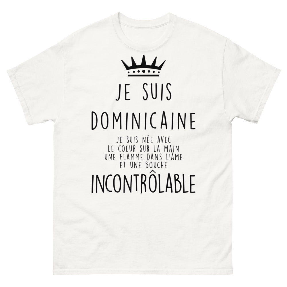 T-shirt Dominicaine blanc - cœur sur la main