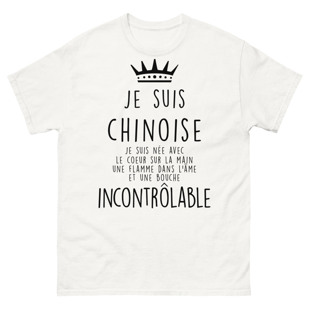 T-shirt Chine blanc - cœur sur la main