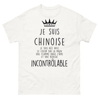 Thumbnail for T-shirt Chine blanc - cœur sur la main