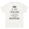 T-shirt Catalane blanc - cœur chaleureux et flamme intérieure