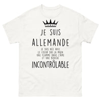 Thumbnail for T-shirt Allemande blanc - Je suis Allemande - Fière et authentique