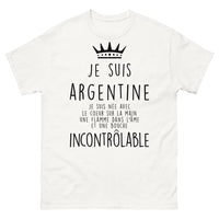 Thumbnail for T-shirt Argentin blanc - cœur sur la main