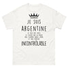T-shirt Argentin blanc - cœur sur la main
