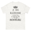 T-shirt Algérien blanc - cœur sur la main, flamme dans l'âme