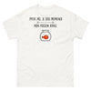 T-shirt poisson rouge blanc - J'peux pas, je dois promener mon poisson rouge