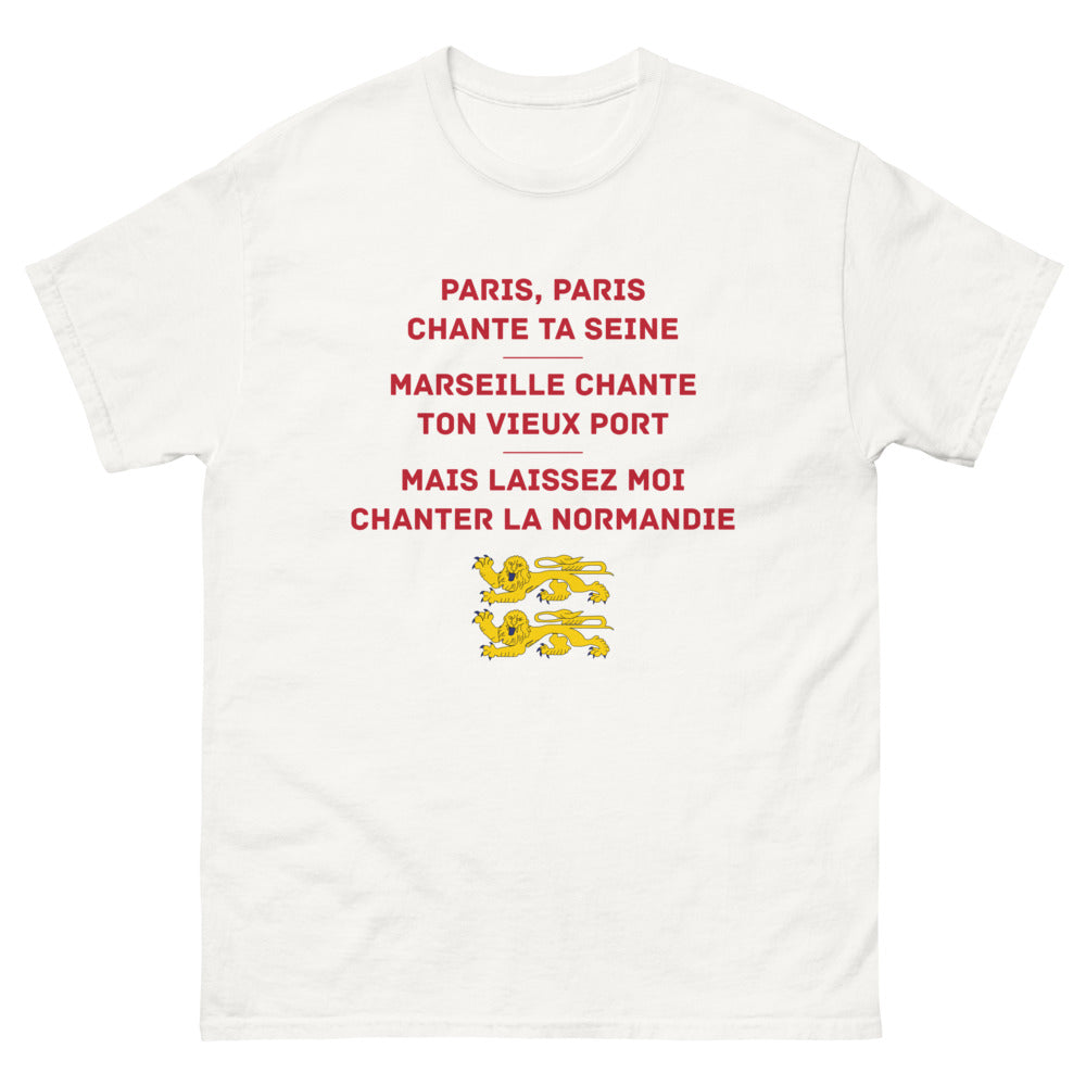 T-shirt Normandie blanc - Chante la Normandie