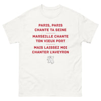Thumbnail for T-shirt Paris – Seine et Marseille blanc - Paris et Marseille qui chantent