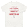 T-shirt Paris – Seine et Marseille blanc - Paris et Marseille qui chantent