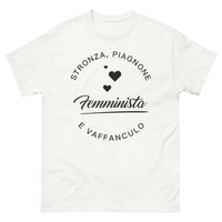 Thumbnail for T-shirt Fiere italiane blanc - Stronza Piagnone Femminista