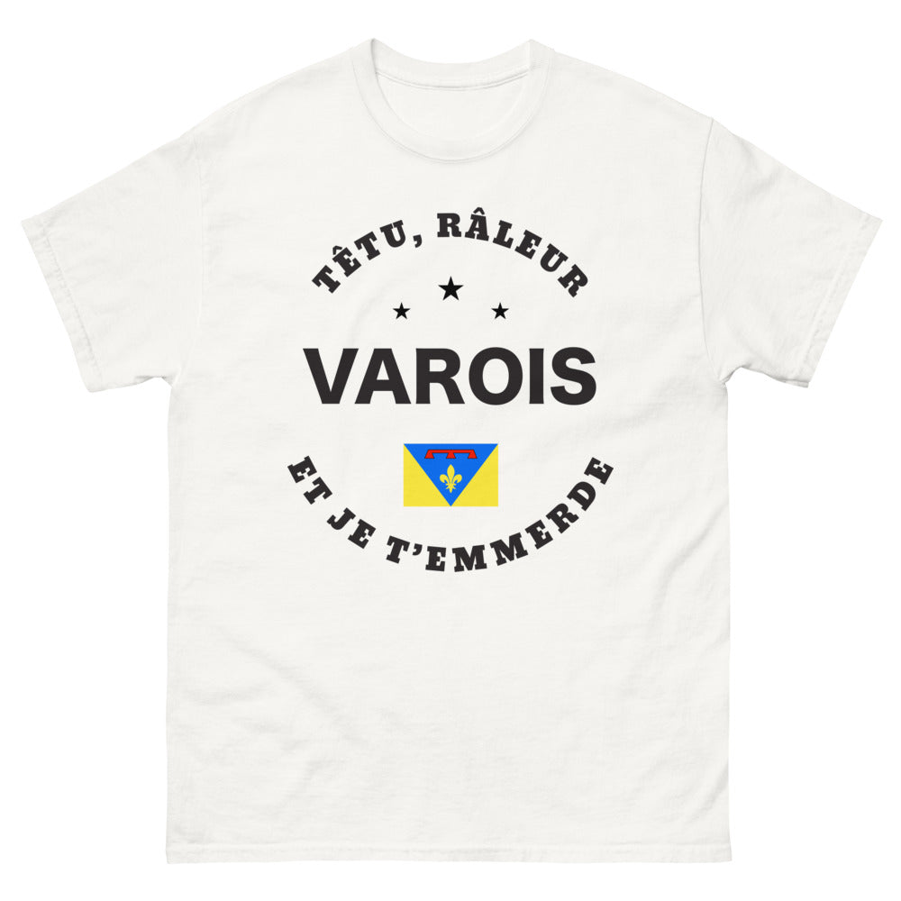 T-shirt Var blanc - râleur varois et je t’emmerde