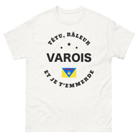 Thumbnail for T-shirt Var blanc - râleur varois et je t’emmerde