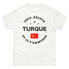 T-shirt Turc blanc - tempérament râleur, humour assumé