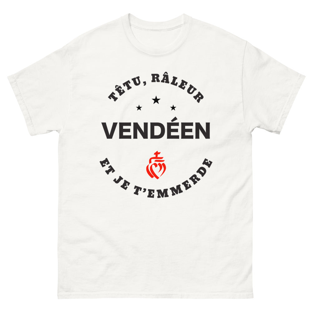 T-shirt Vendée blanc - râleur Vendéen