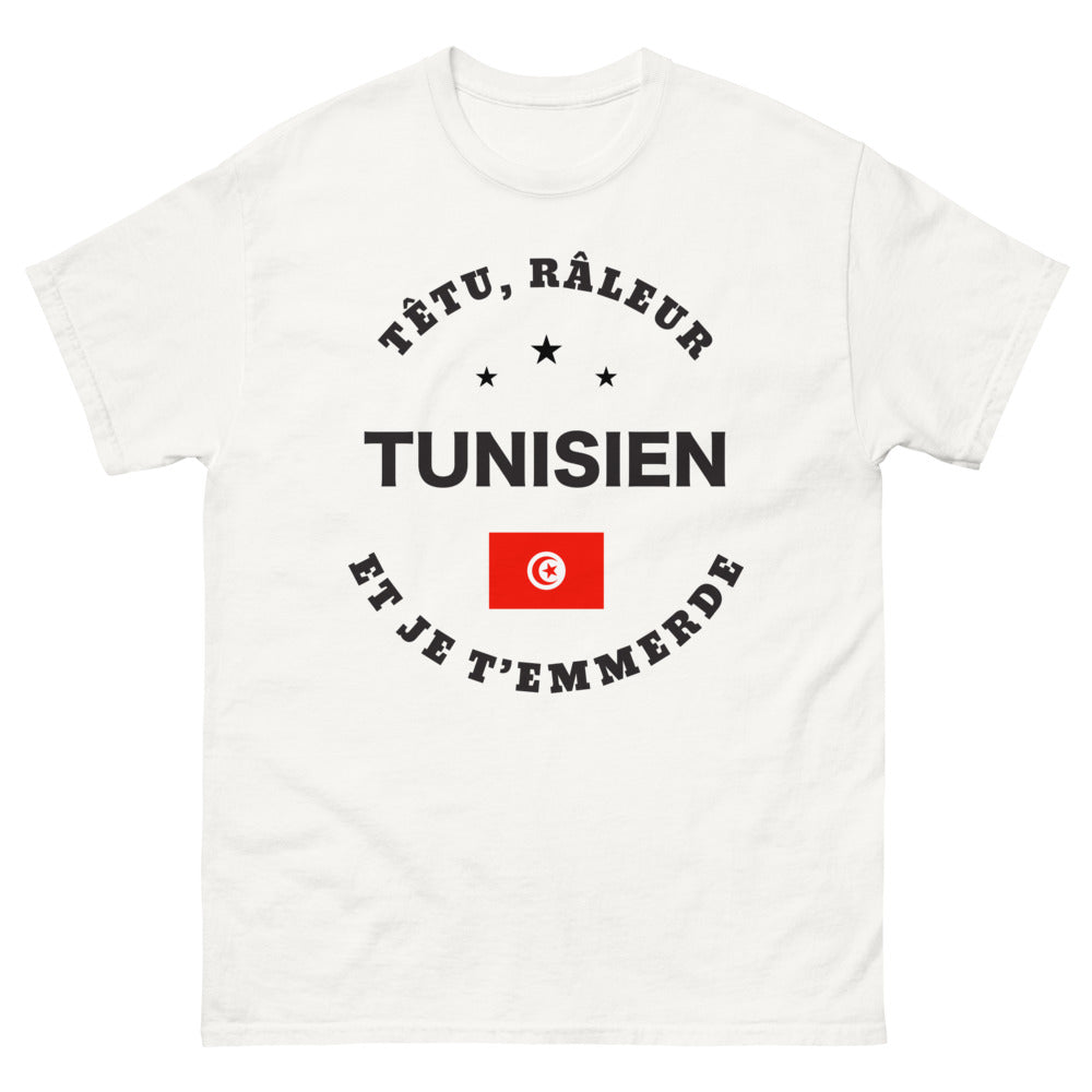 T-shirt Tunisien blanc - Têtu et râleur