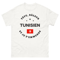 Thumbnail for T-shirt Tunisien blanc - Têtu et râleur