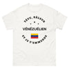 T-shirt têtu râleur vénézuélien blanc - caractère bien trempé