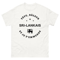 Thumbnail for T-shirt Sri Lanka blanc - fier râleur au sourire en coin