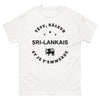 T-shirt Sri Lanka blanc - fier râleur au sourire en coin