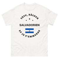 Thumbnail for T-shirt Salvadorien blanc - têtu et râleur